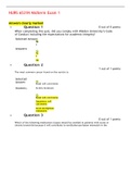 NURS 6531N Midterm Exam 1 - Question and Answers (100/100) | NURS 6531N Adv. Practice Care of Adults | (LATEST FALL) | GRADED A