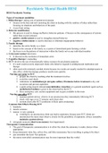 Psychiatric Mental Health HESI Study Guide. Latest