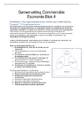 Commerciële Economie Blok 4 (CE4) Samenvatting Interne analyse/bedrijfseconomie 2020/2021 (FBE/MST/VT/CE_1020CE4_WC)