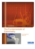 Calorimetry Manual