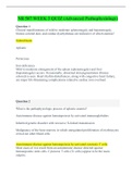 NR 507 WEEK 3 QUIZ (Advanced Pathophysiology) / NR507 WEEK 3 QUIZ (Advanced Pathophysiology): LATEST,CHAMBERLAIN COLLEGE OF NURSING