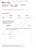 POL201 Week 1 Quiz  American National Government version 2 Ashford University