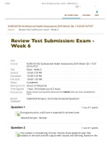 Review Test Submission: Exam - Week 6 – NURS-6512N-34 Review Test Submission | 100% Verified Exam