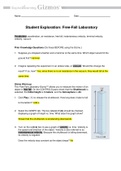 Gizmo Student Exploration: Free-Fall Laboratory, (A Grade), Questions and Answers, All Correct Study Guide, Download to Score A