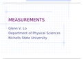 201measurements CHEM 105