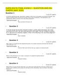 NURS 6541N FINAL EXAM 2 – QUESTION AND AN-SWERS 