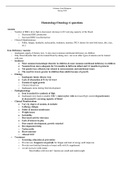 Hematology/Oncology Pediatric Final Blueprint |Spring 2020 |Hematology/Oncology 