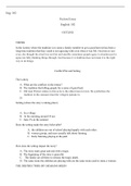 Document42.docx  Eng-102  Fiction Essay  English 102  OUTLINE  THESIS  In the Lottery where the tradition is to stone a family member to get a good harvest has been a long-time tradition that they youth is not agreeing with even when it was Ms. Hutchinson