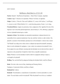 CaseBrief9.docx    GOVT 280-001  MacPherson v. Buick Motor Co., 217 N.Y. 382  Parties: Donald C. MacPherson, Respondent, v. Buick Motor Company, Appellant.  Counsel: Edgar T. Brackett, for respondent. William Van Dyke, for appellant.  Judges: Cardozo, J. 