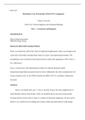 Benchmark Case Presentation.docx  COUC 667  Benchmark Case Presentation: Final (CP-F) Assignment  Liberty University  COUC 667: Clinical Diagnosis and Treatment Planning  Part 1 - Assessment and Diagnosis  Identifying Data  Date of initial assessment:   P