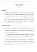 scholarly reseach article ly.pdf  PSYC 351  Multicultural Counselling  Liberty University PSYC 351   Introduction  Multicultural counselling responds professionally to people from groups termed as a minority in terms of culture and race. Lillian Comas-Dia