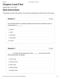 MKT 331 Chapter 1 and 2 with answers| Chapter 1 and 2 test Graded A