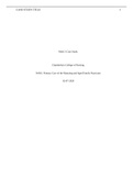 Case NR 601 Week 5 Case Study Assignment: Subjective, Objective Information Using National Diabetes Guidelines 