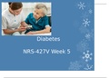 NRS 427V WEEK-5 COMMUNITY TEACHING PLAN COMMUNITY PRESENTATION DIABETES