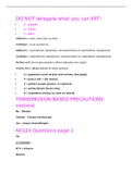 Summary  NURSING 680 NCLEX Study Guide TRANSMISSION-BASED PRECAUTIONS: AIRBORNE