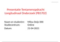 PowerPoint eindopdracht longitudinaal onderzoek PB1702