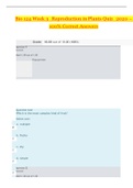 Bio 124 Week 3_Reproduction in Plants Quiz_2020 | Bio124 Week 3_Reproduction in Plants Quiz_100% Correct