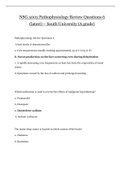 NSG 5003 Pathophysiology Review Questions 6 (latest) |  Pathophysiology Review Questions 6 (2020) 