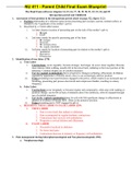 NU 411 - Parent Child Final Exam Blueprint.