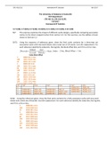 Exam (elaborations) CPE 431 The University of Alabama in Huntsville ECE Department CPE 431 01, CPE 531 01/91 Fall 2017 Homework #7 Solution