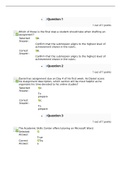 NURS 6002 Week 1 Quiz