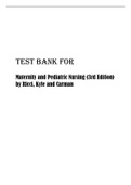 Test Bank - Maternity and Pediatric Nursing (3rd Edition) by Ricci, Kyle, and Carman (all chapters)