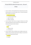 Exam (elaborations) NURS MISC NR 326 MENTAL HEALTH B Quiz 2020 - Broward College.