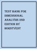 TEST BANK FOR DIMENSIONAL ANALYSIS 2ND EDITION BY HORNTVEDT (2)