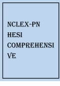 NCLEX-PN HESI COMPREHENSIVE 2021