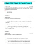 PSYC 300 Week 8 Final Exam 2