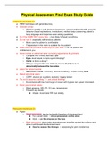 FOS 3320 - Physical Assessment Final Exam Study Guide.