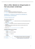 Samenvatting  READER Beleid En Organisatie In Het Onderwijs (P0L30A)