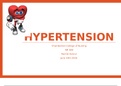 NR 508 HYPERTENSION CASE STUDY GUIDE: NR 508 Chamberlain College of Nursing