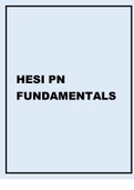 HESI PN FUNDAMENTALS 2021