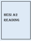 HESI A2 READING 2021