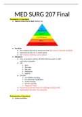 NSG 207 Med Surg Final Study Guide