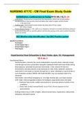 NURSING 4717C - CM Final Exam Study Guide.