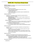 NURS 350 - Final Exam Study Guide.