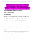 ATI What is Critical Care? Chapter 1: Perrin: Understanding the Essentials of Critical Care Nursing: Chamberlain College of Nursing NR 341 (A Graded) Latest Questions and Complete Solutions