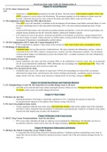 Final Exam Study Guide NURS 261 Pathophysiology II 