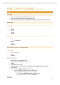 Samenvatting Pathologie MSK 2