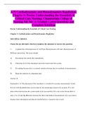 ATI Cardiodynamics and Hemodynamics Regulation: Chapter 5: Perrin: Understanding the Essentials of Critical Care Nursing: Chamberlain College of Nursing NR 341 (A Graded) Latest Questions and Complete Solutions