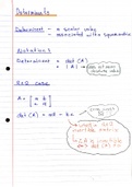  MAM2000W: 2LA Determinants and Cramer's Rule