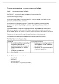 Samenvatting Consumentenpsychologie, Communicatiemanagement 