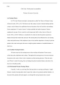 C304 Task 1 Professional Accountability.docx    C304  C304 Task 1 Professional Accountability  Western Governors University  (A) Nursing Theory  In 1978, Jean Watson developed a nursing theory called The Theory of Human Caring (Cherry & Jacob, 2019, p. 82