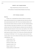 C228 Task 2 Community Outbreak.docx  C228  C228 KLP1 - Task 2: Community Outbreak  College of Health Professions, Western Governors University  C228: Application of Community Health and Population-Focused Nursing  C228  €“ Performance Assessment 2  Zika V