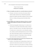 C 918 Evolving Roles of ANE   .docx    C918  C918: Evolving Roles of Nurse Educators in Diverse Environments  Western Governors University                                     ANE Interview Core Questions   1)  What are the qualities most needed to be a su