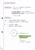  MAM2000W: 2LA Vector Spaces and Subspaces