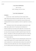 LAS432 Week 5 Course Project   Individual Draft.docx  LAS432  Course Project: Individual Draft  DeVry University  LAS432: Technology, Society  and  Culture  Course Project: Individual Draft  Introduction  My team, Team  3 Allstars, selected the topic of e