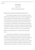 module6.docx  BUSI 520  Motorola Mobility  Liberty University  BUSI 520: Strategic Marketing Management  Q1. Explain your pricing strategy (penetration, skimming, competitor-based). (Ch.11)  The pricing strategy that would prove effective would be a combi